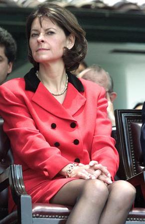Colombian President &Aacute;lvaro Uribe V�lez' assigned Defense minister Martha Lucia Ramirez